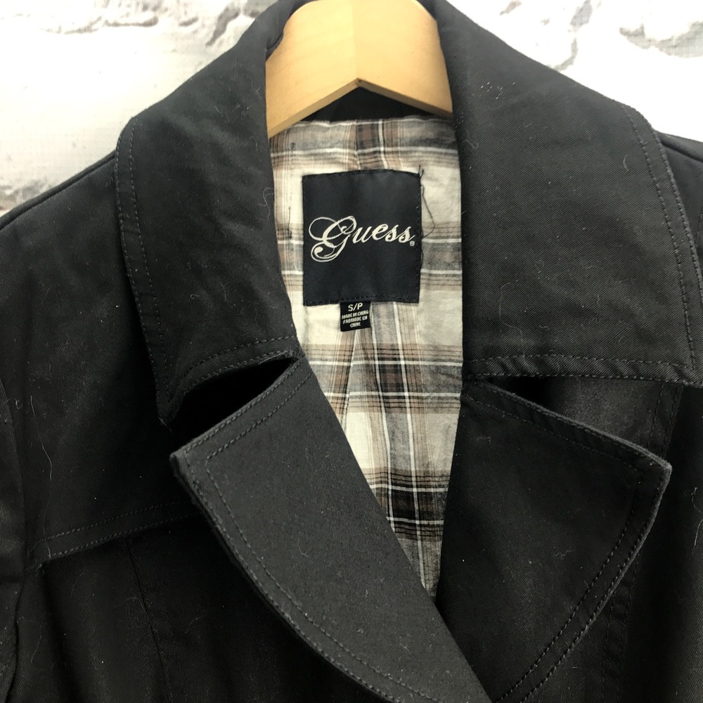 💕SALE💕Black Guess Peacoat Jacket - Picture 3 of 8